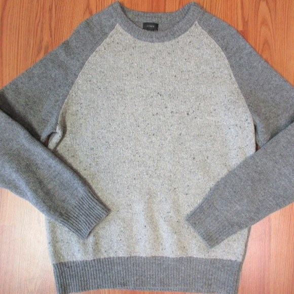 J. Crew Other - J.CREW Mens 100% WOOL CREWNECK SWEATER HEATHRED